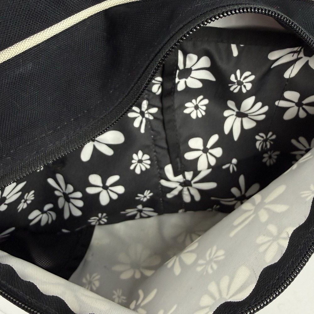 Overland Equipment Messenger Bag Black Floral Canvas Made In Chico USA - Picture 12 of 16